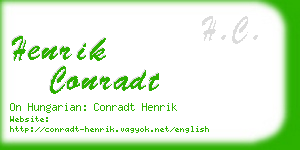 henrik conradt business card
